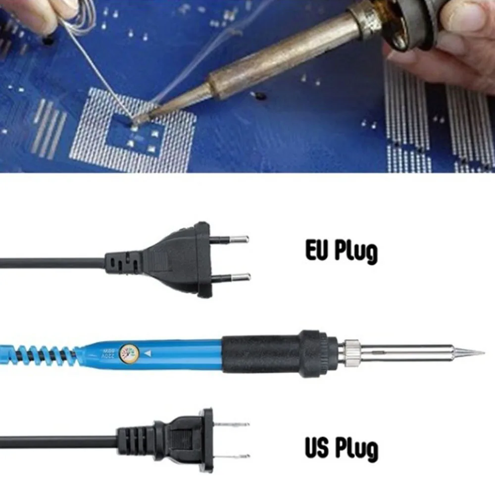 Электрический паяльник с регулируемой температурой 60 Вт электрическая
