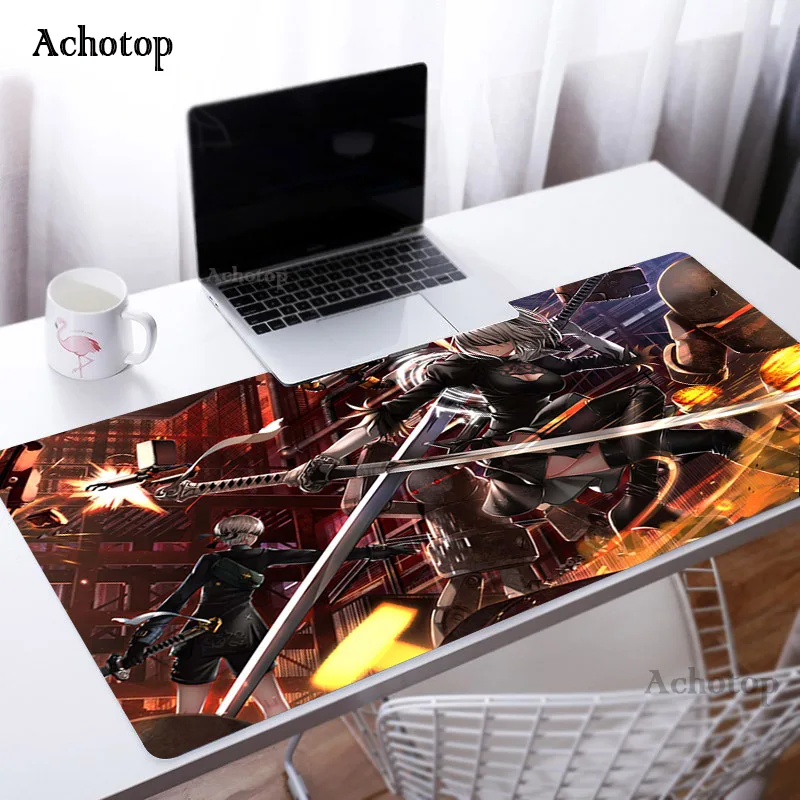 

NieR Automata padmouse 900x300x2mm Mouse Mat Large notbook computer mousepad sexy gaming mouse pads gamer keyboard Desk Mat