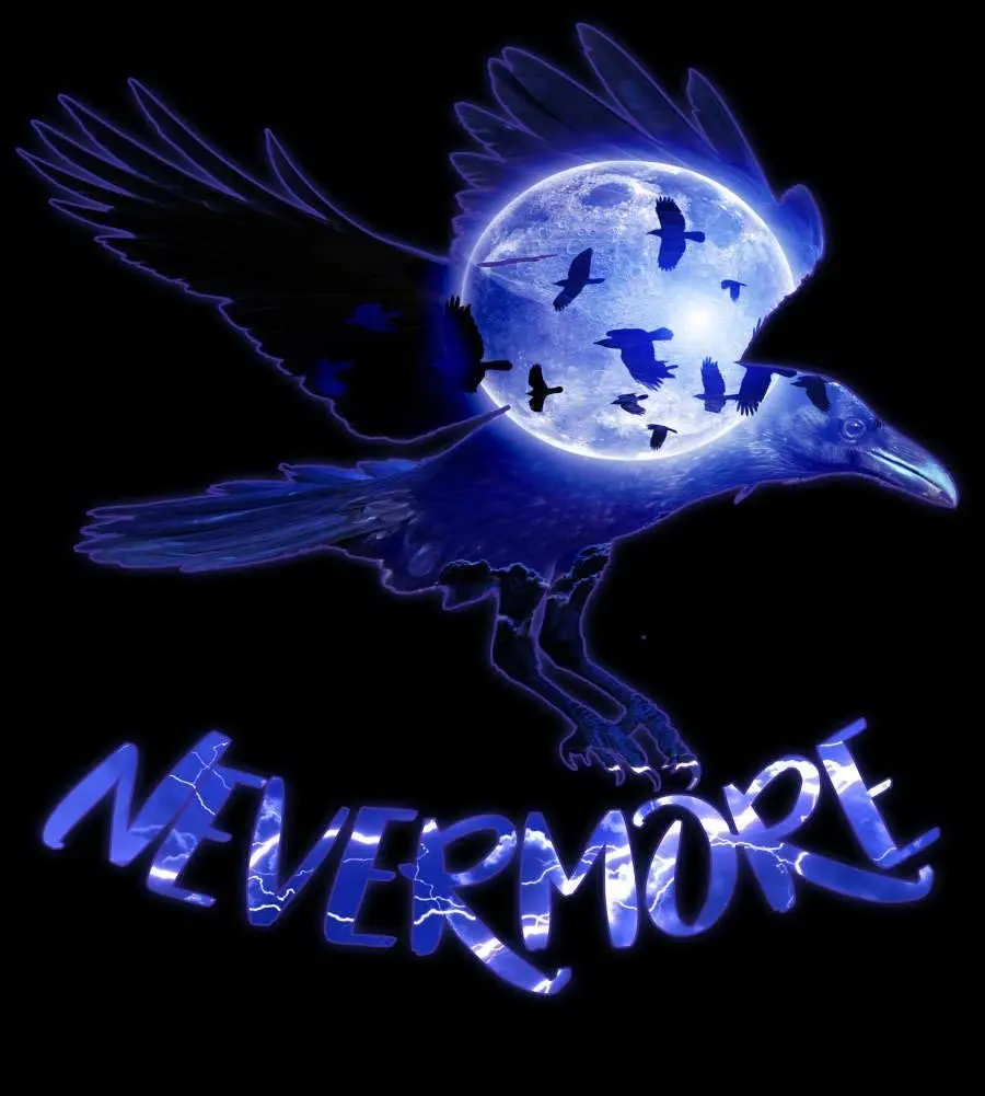 

Постер на Хэллоуин с вороном Nevermore, Забавный художественный декор, винтажные алюминиевые ретро металлические жестяные декоративные знаки