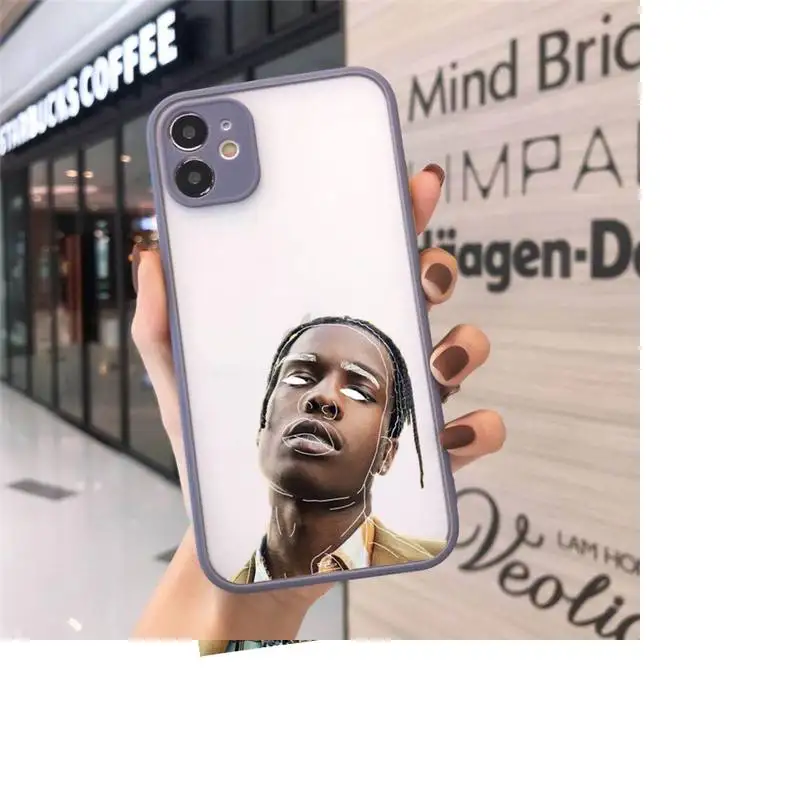 

Asap Rocky Mob Rapper Phone Cases Matte Transparent for iPhone 7 8 11 12 s mini pro X XS XR MAX Plus cover funda