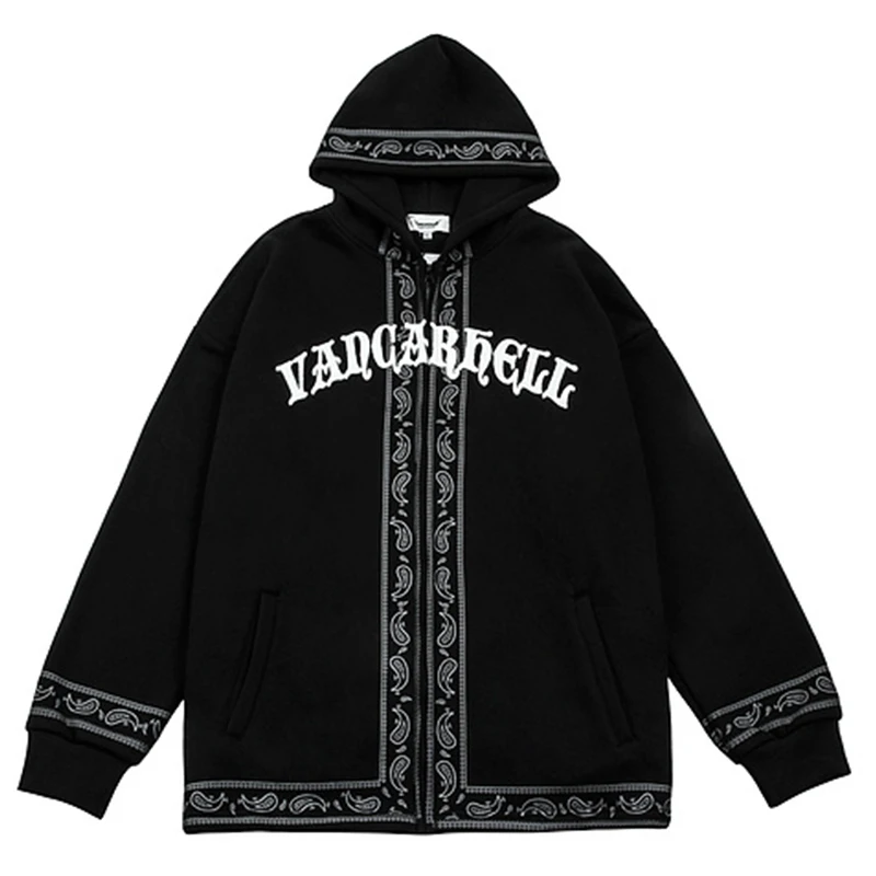 

Mens Cashew Flowers Thick Warm Hoodie Sweatshirt Unisex 2021 Winter Oversize Cotton Full Zipper Polar Fleece Hoodies Tops