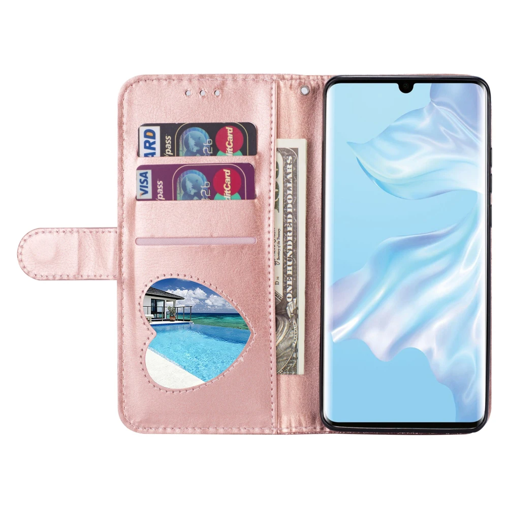 Роскошный блестящий чехол портмоне с откидной крышкой для Huawei P20 Lite P30 Pro Mate 20