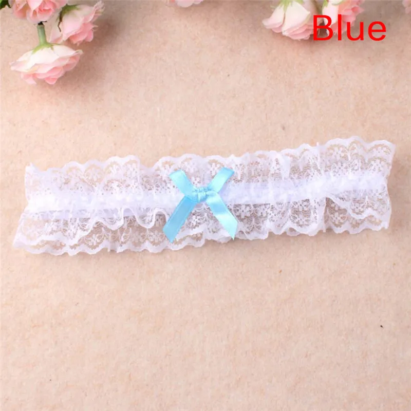 

HOT! Women Sexy Lingerie Lace Floral Garter Belt Bowknot Leg Loop Wedding Garters Bridal Cosplay Fashion Stocking Ring White
