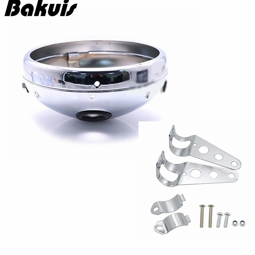 7 &quotмотоциклетные светодиодные фары ракушки лампа дюймов светодиодный свет