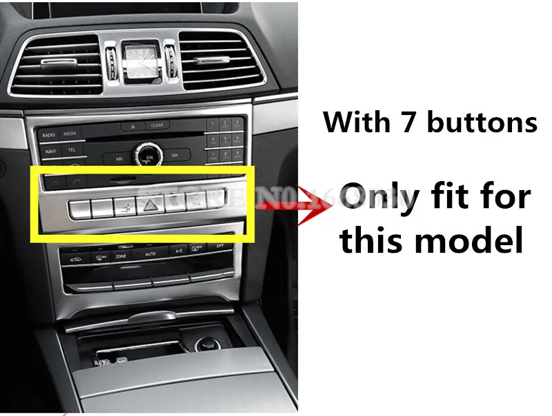 Внутренняя Центральная панель CD панели для Benz E Class Coupe W207 C207 2014 2016 автомобильные