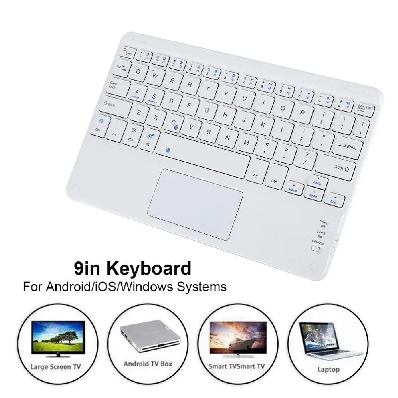 Мини ультра-тонкая беспроводная Bluetooth клавиатура для Android IOS Windows Планшет IPad