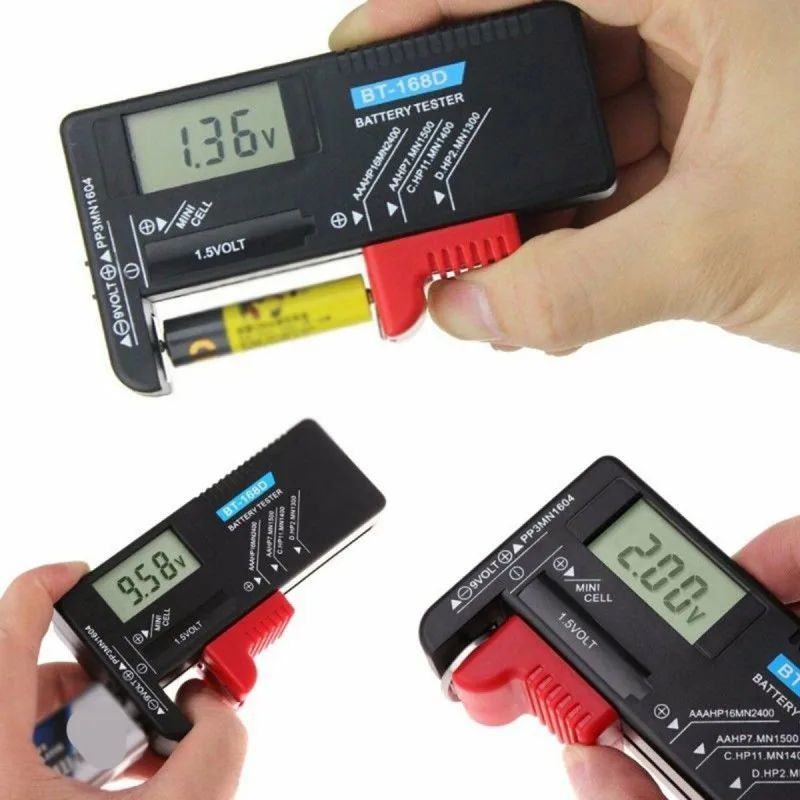 Новый Tech Advanced BT-168D ЖК-цифровой тестер батареи проверки для AA AAA C D 9V 1 5 V кнопочных