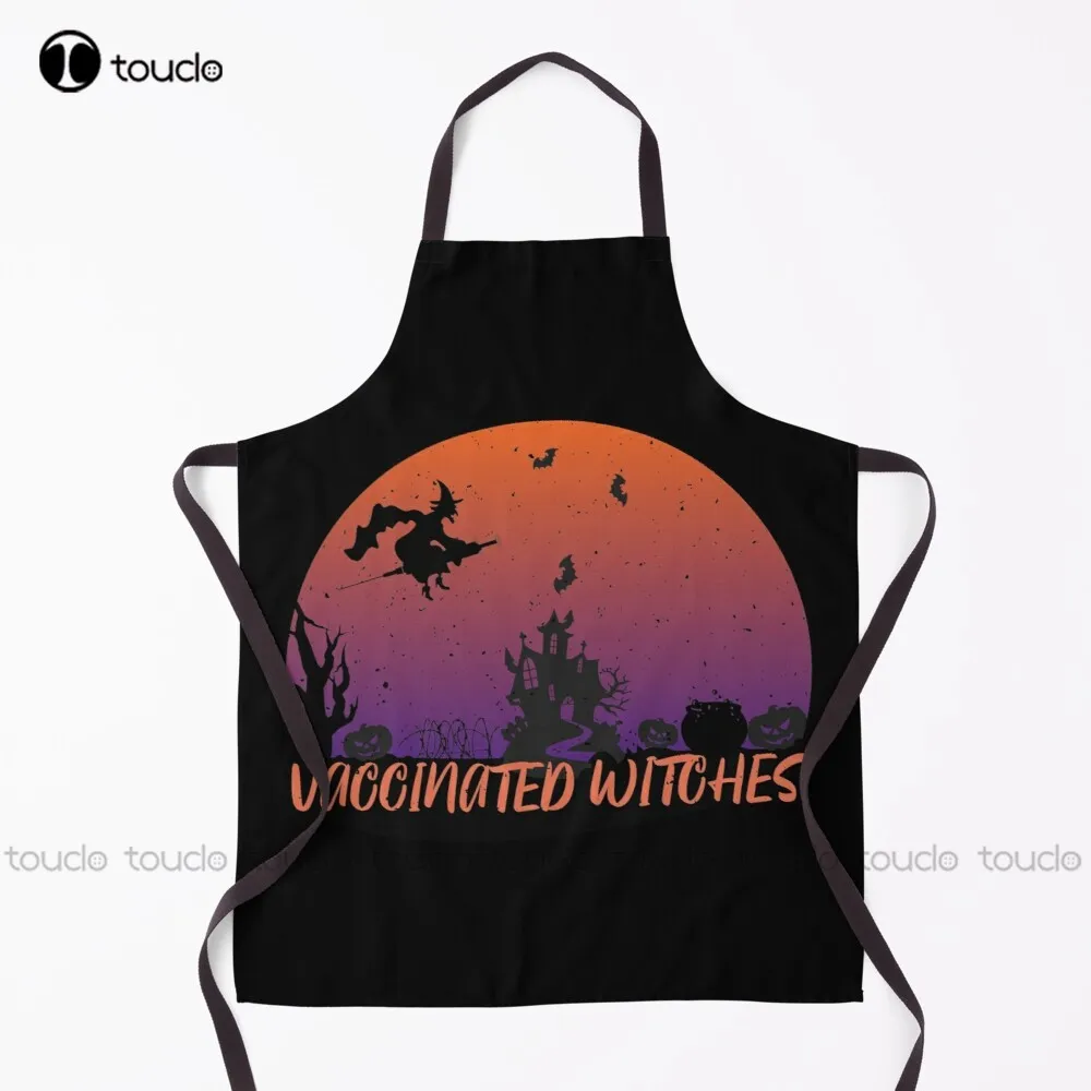 

Vaccinated Witches - fully vaccinated witch-funny I am vaccinated Apron Woodworking Apron Custom Cooking Aprons Adult