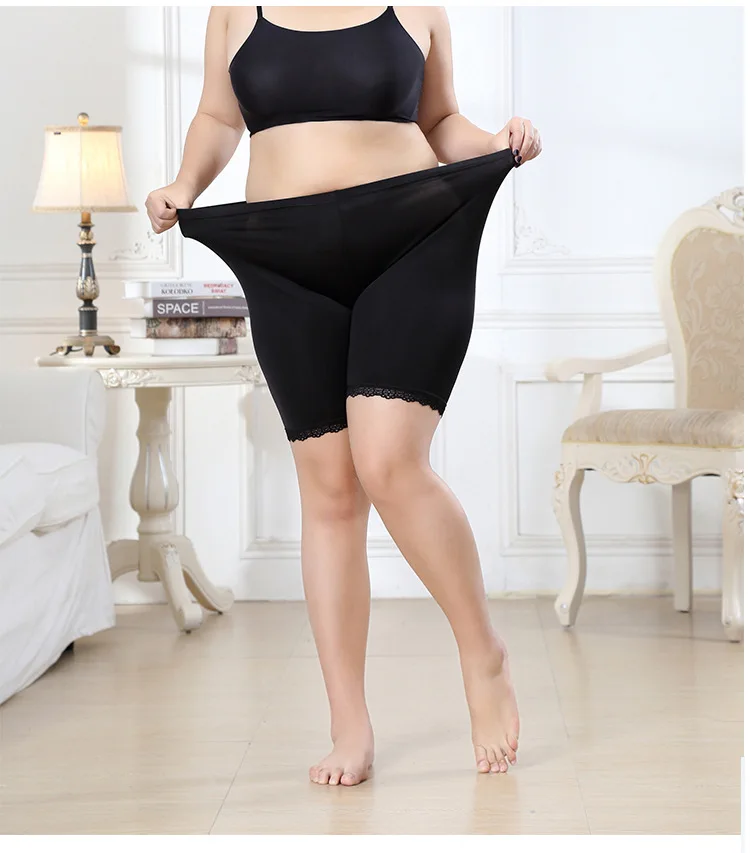 2 шт./лот женские безопасные короткие штаны плюс размер пять летние шелковые