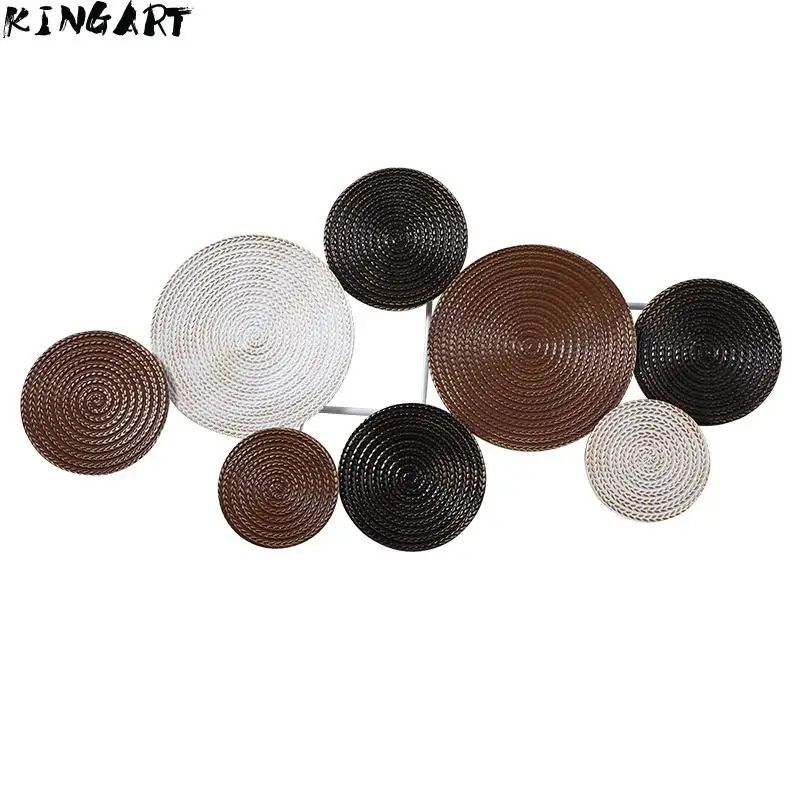 Настенное украшение для гостиной большая металлическая Настенная картина