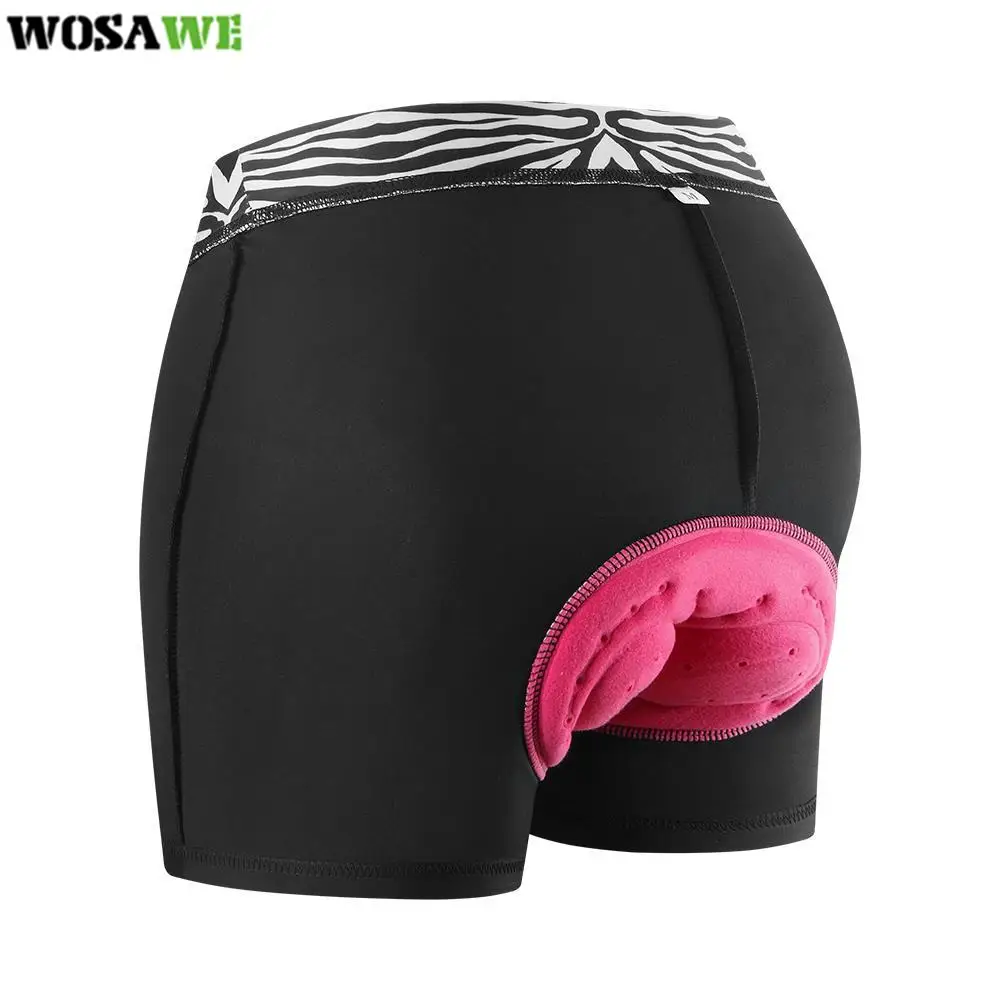 

WOSAWE Women's Cycling Underwear MTB Liner Padded Bike Shorts Quick-Dry Undershorts Bicycle Biking Briefs