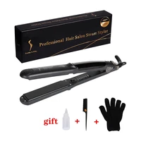 455f professional steam hair straightener ceramic vapor styling salon straightening irons water vapor culer hair flat iron