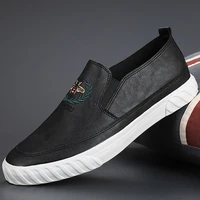 new holfredterse leather casual men shoes luxury 2020 italian loafers moccasins breathable slip on boat vulcanize shoes 20709