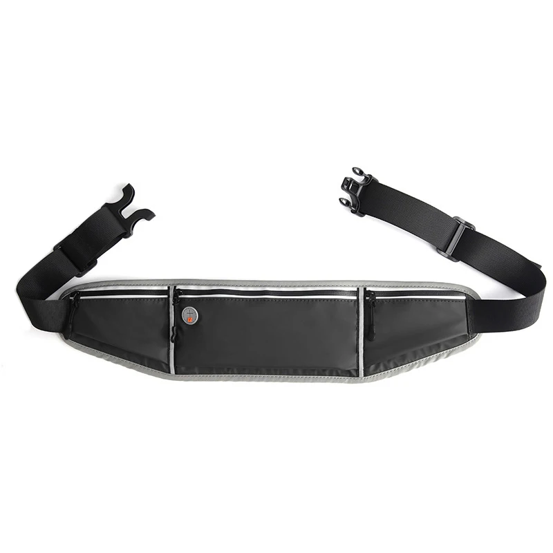 Модная тонкая поясная сумка для женщин одноцветная из искусственной кожи мульти