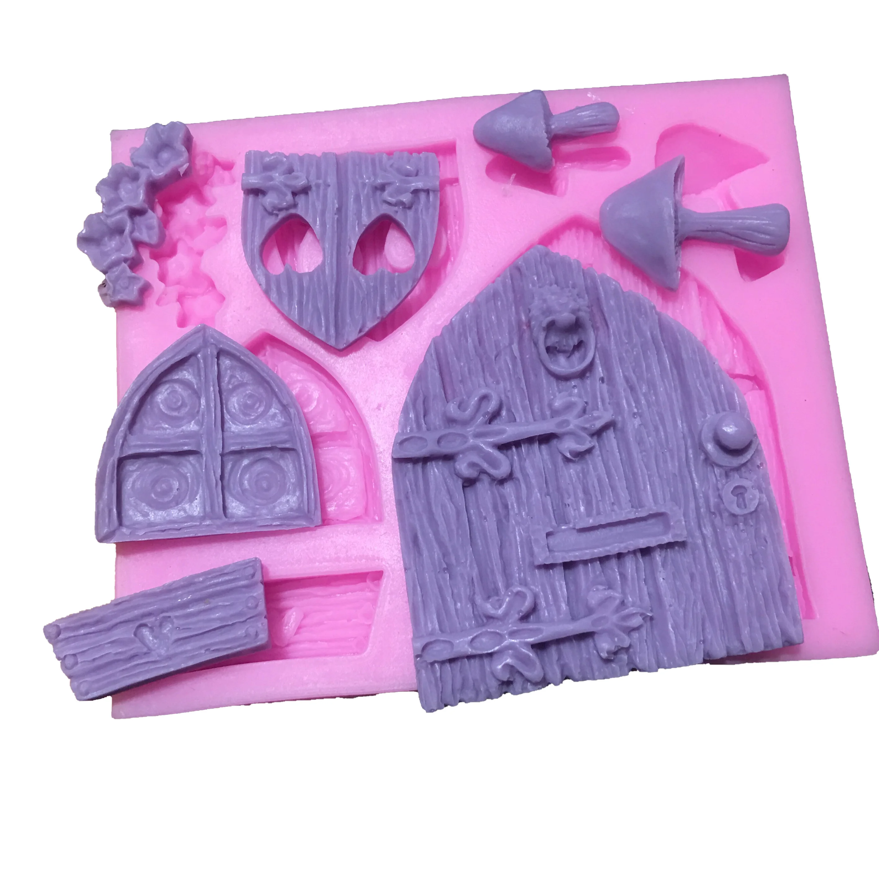 BK1010 силиконовая форма в форме рождественской елки с 3 отверстиями для украшения