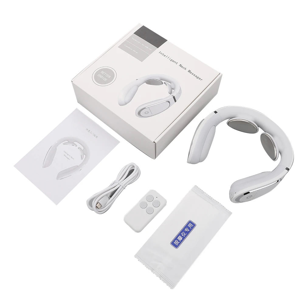 

Smart Silicone Electric Neck and Shoulder Massager Pain Relief Tool Health Care Relaxation Cervical Vertebra Physiotherapy