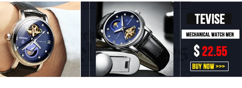 Tevise мужские водонепроницаемые кварцевые часы лучший бренд класса люкс Модные Керамические спортивные часы для мужчин наручные часы Relogio masculino