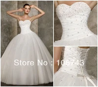 free shipping 2016 new design hot sale ball gown stock bridal gown wedding bolero organza casual wedding dresses 2014 plus size