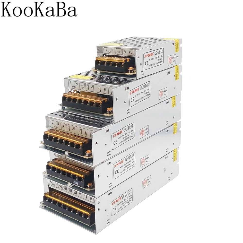 Трансформатор светодиодный для светодиодов WS2811 WS2815 1A 2A 3A 5A 6.5A 8.5A 10A 12.5A 16.5A 20A 25A 30A 40A