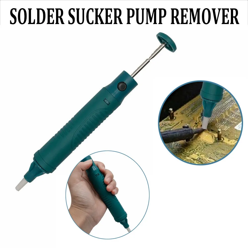 

Soldering Iron Remover SOLDER SUCKER PUMP Remover Desoldering Tool Iron Tool 22 Gun Soldering Repair Tool With Welding Nozzle
