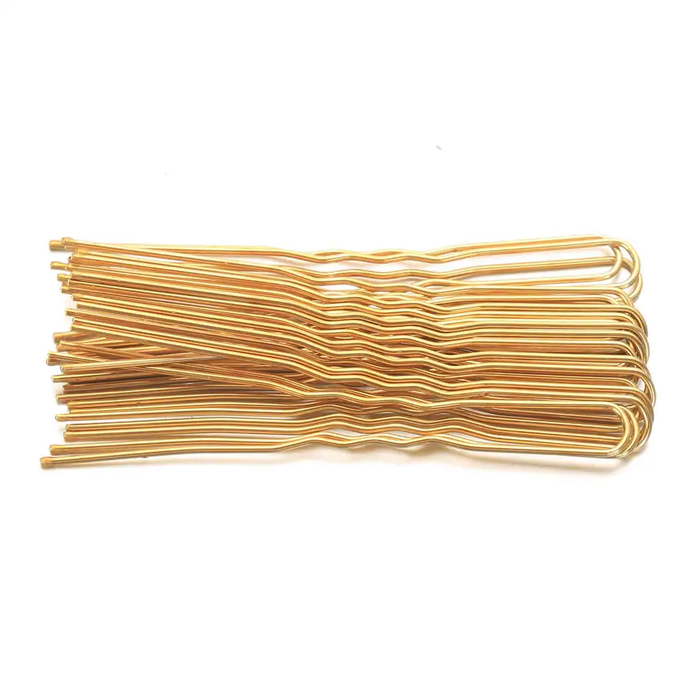 7cm gold 20 шт./лот 5/7 см 4 Цвета U образный заколка для волос, заколки невидимки для волос металлическая заколка для укладки женских волос инструменты аксессуары Плетеный аксессуар для волос - Цвет: 7cm gold
