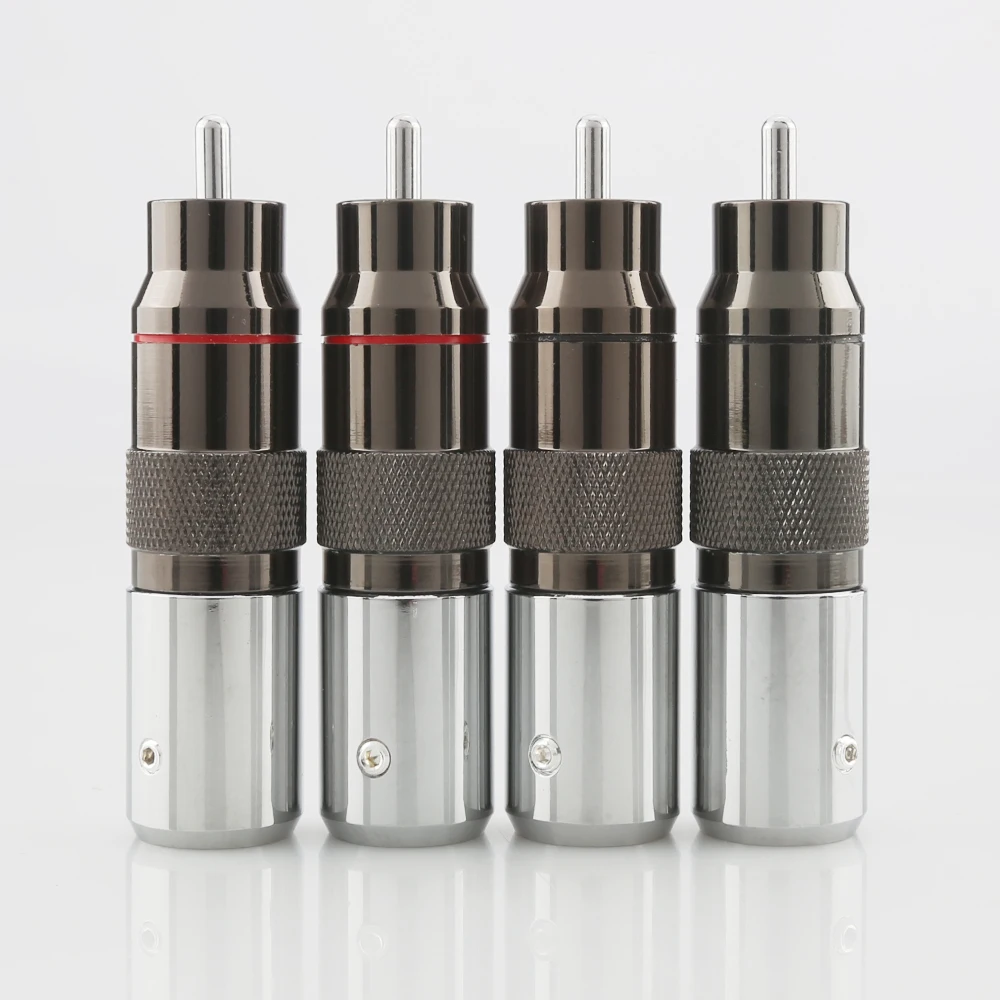 Hi End Fi с родиевым покрытием 4 шт. опора RCA сделай сам латунное покрытие родиевое