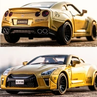 132 nissan gtr r35 sports car simulation alloy car die casting racing roadster model childrens decoration collection model toy
