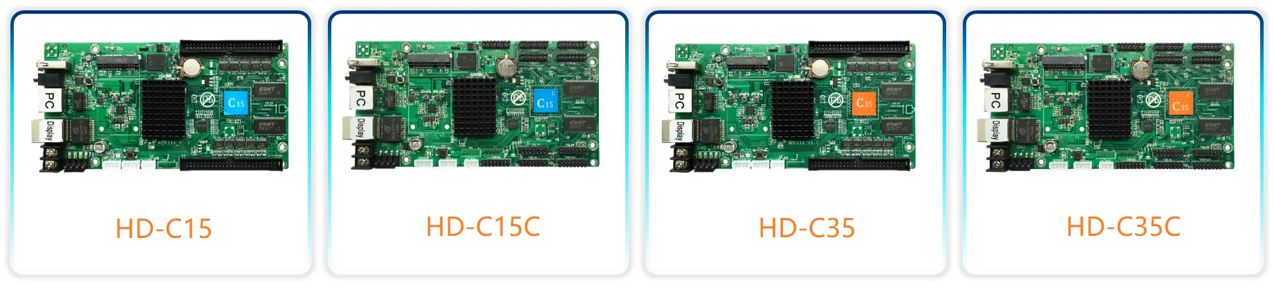 Huidu HD-C15C HD-C35C асинхронный Крытый открытый светодиодный видеодисплей может добавить 4 г Wi-Fi яркость температура