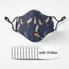 Симпатичная объемная Маска с узором кошек унисекс крутая Маска Goku Пылезащитная Роскошная Тканевая Маска для лица с фильтрами Маска