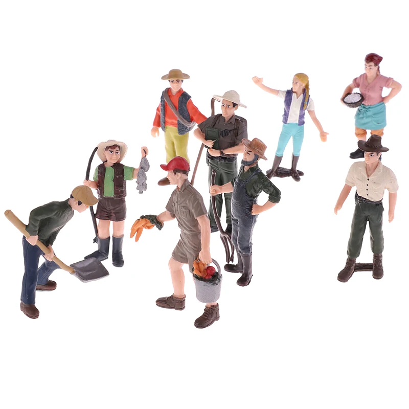 

Simulation static farmer model Farm Staff Worker Simulation People Model Miniature Decoration Accessories