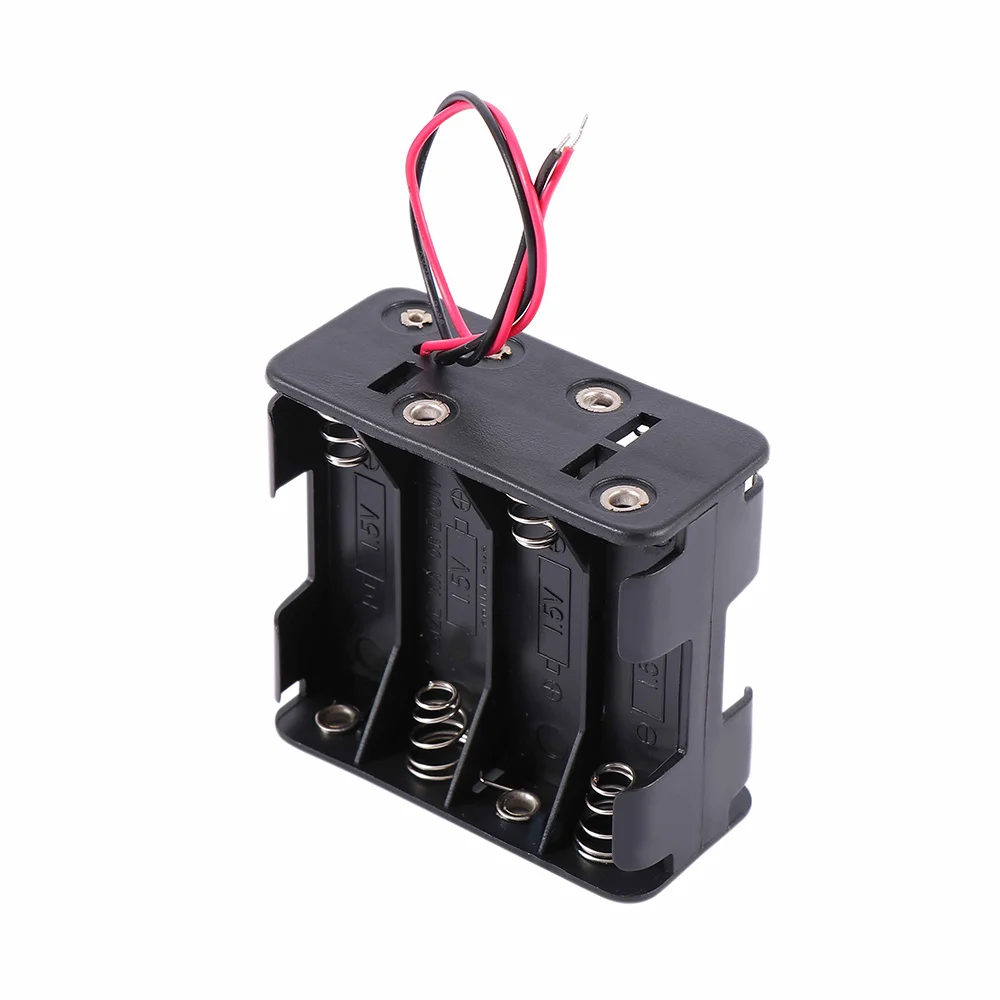 Черный Пластиковый Футляр для аккумуляторов 12 В зажим аккумулятора держатель