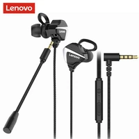 original lenovo h105 in ear earphone metal bass sound earbuds 3 5mm jack universal sport headset with microphone wports earphone