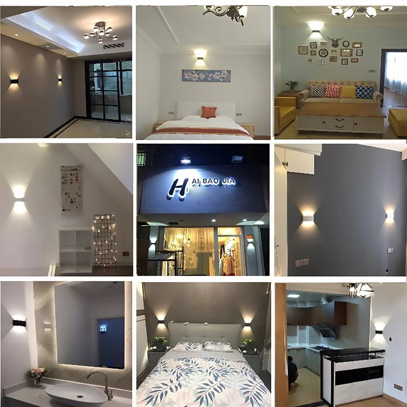 LED Wall Lamp Aluminum Outdoor Indoor Waterproof Home Lighting Bedroom Bedside Stair Corridor lamparas Art Decor Light | Лампы и