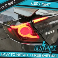 akd car styling for civic x tail lights 2016 2019 new civic type r led tail light hatchback 5 door rear lamp drl dynamic signal