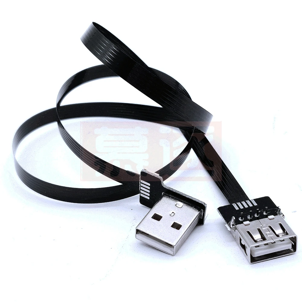 Фото FPC Гибкий Flache USB 2,0 Удлинитель кабеля Draht Daten Übertragung Kabel Super Speed Daten Verlängerung кабель Für Monitor M №1