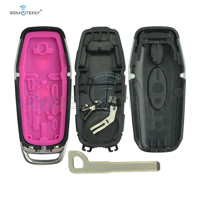 Remtekey 2 шт 4 кнопки для Ford Fusion Explorer Edge Escape Mustang M3N-A2C31243800 164-R8109 Замена смарт-ключа оболочки