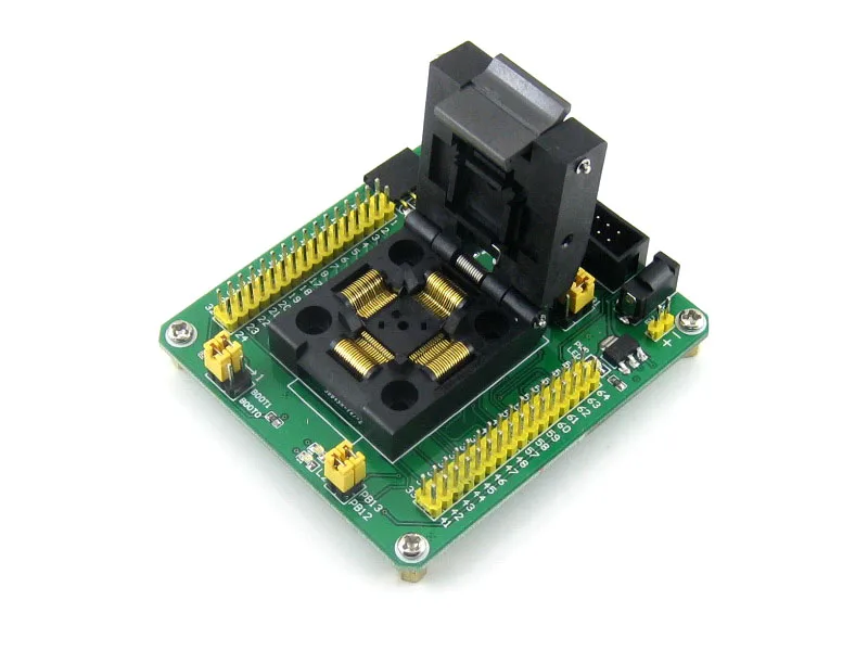 Специальный программатор STM32 QFP64 0 5 мм выжигающая розетка с простой платой