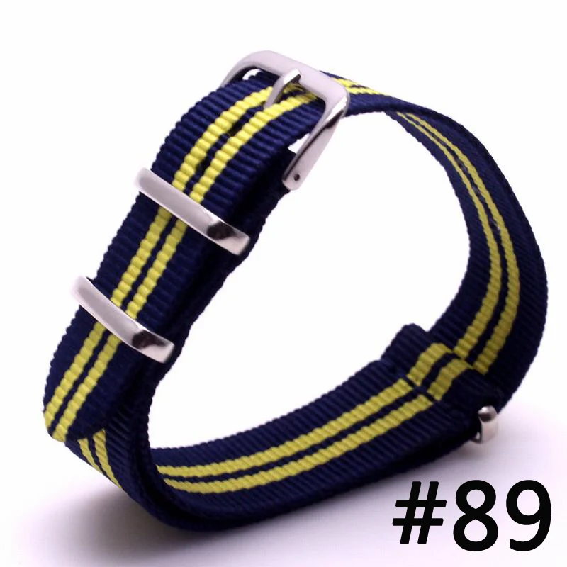 Ремешок мужской спортивный в стиле милитари Ширина 20 мм полоску нейлоновый