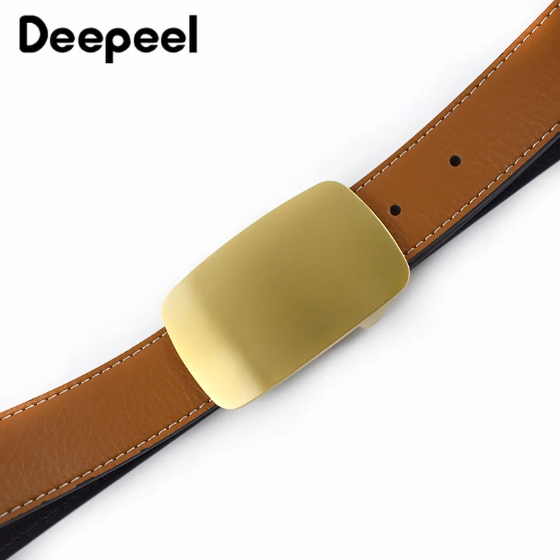 Deepeel шириной 40 мм латунные пряжки ремня для мужчин пояс головы с пряжкой в