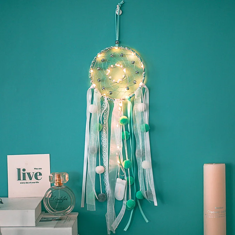 Ловец снов Висячие Девушки Сердце diy колокольчик ветра спальни комнаты воздушный