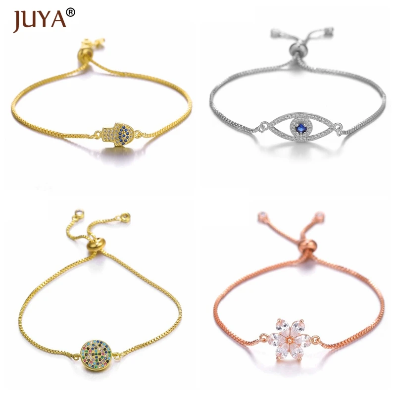 2019 новые летние Для женщин Регулируемая цепь Браслеты Медь циркон браслет на