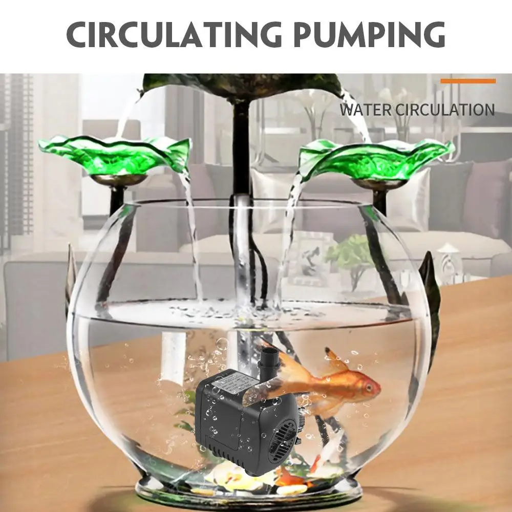 

Electric Submersible with 12leds Light Aquarium Fountain Submersible Water Fountain Fashion Aquarium Water Pump Pool Colorful