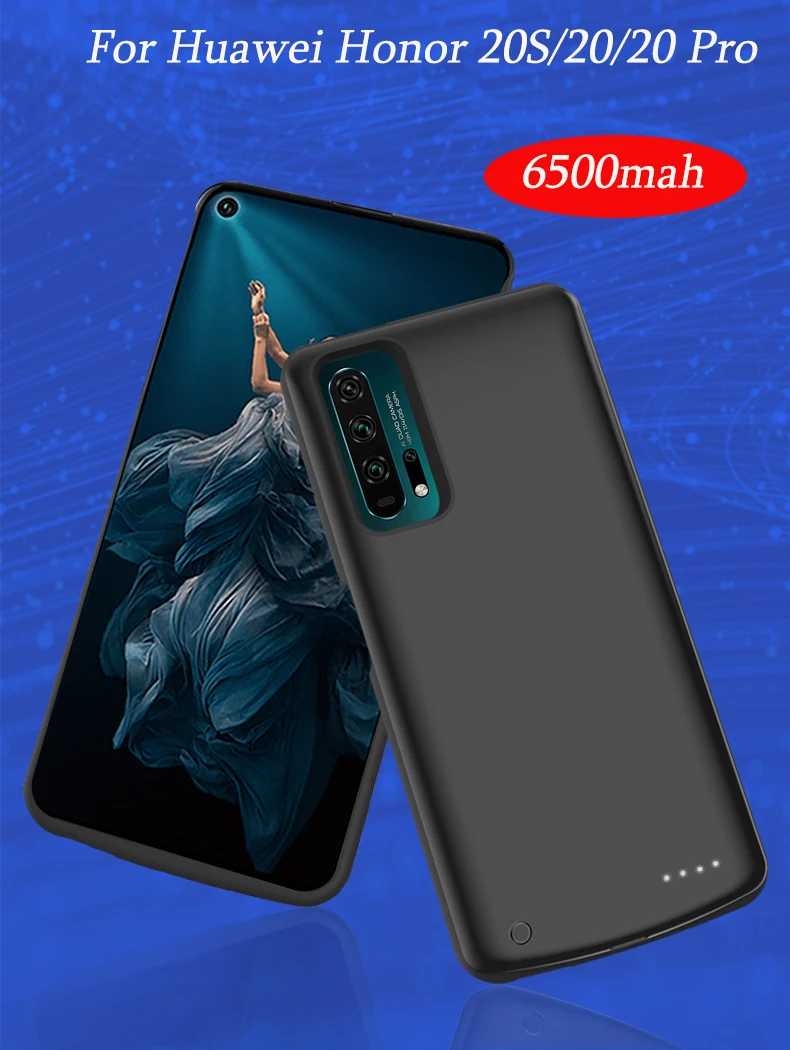 Высокое качество, 6500 мА/ч, внешний аккумулятор, чехол для Honor 20 S, запасная батарея, зарядка для huawei Honor 20/20Pro, чехол для аккумулятора