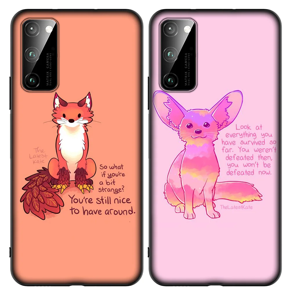Мягкий силиконовый чехол A14 Animal Fox для Xiaomi Mi Poco F2 F3 M2 M3 C3 X2 X3 GT NFC Pro | Мобильные