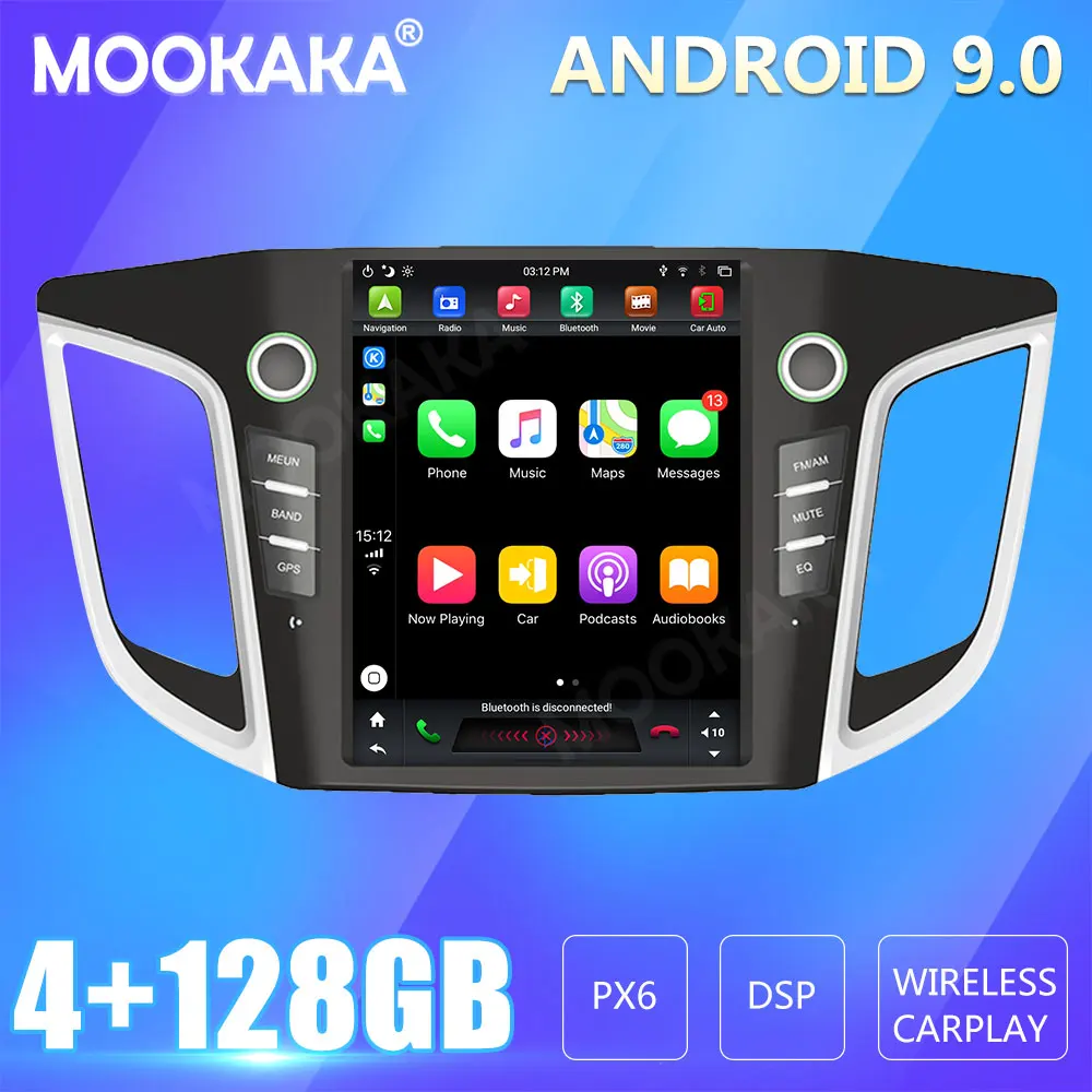 

For HYUNDAI IX25 Cerata 2015-2017 Car Radio Screen GPS Navigation 128GB Android CARPLAY Multimedia Player Audio
