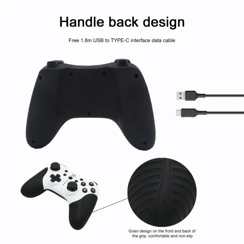 

Wireless Bluetooth Gamepad For NS-Switch Pro Game Joystick Controller With Turbo For Switch Console With 6-Axis Handle 400mAh