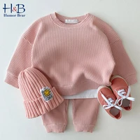 humor bear baby clothes set casual autumn loose tracksuit pullovers tops pants 2pcs toddler baby clothes