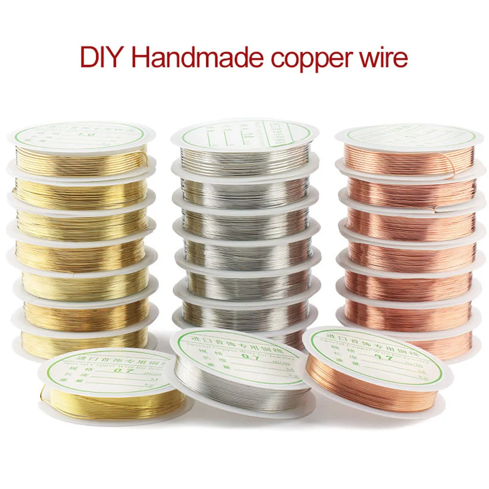 Шнур из сплава серебра и золота медная проволока для бисероплетения браслетов