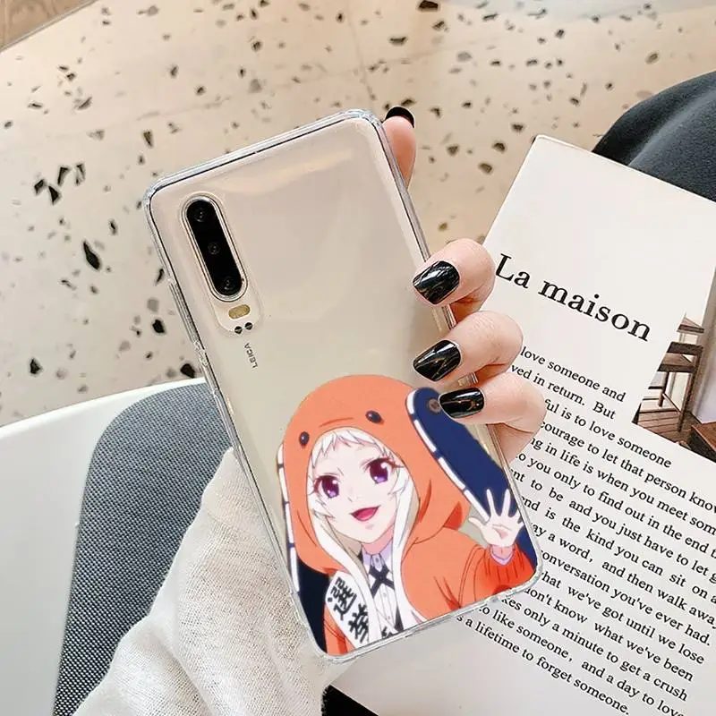 

Kakegurui Jabami Yumeko Phone Case Transparent for Samsung A71 S9 10 20 HUAWEI p30 40 honor 10i 8x xiaomi note 8 Pro 10t 11