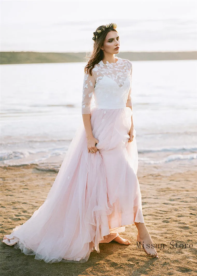 Розовая юбка для невесты свадьбы с заниженной талией свадебное платье подъюбник